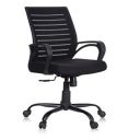 MBTC® Ace Mid Back Metal Base Office Chair/Study Chair (Black)...