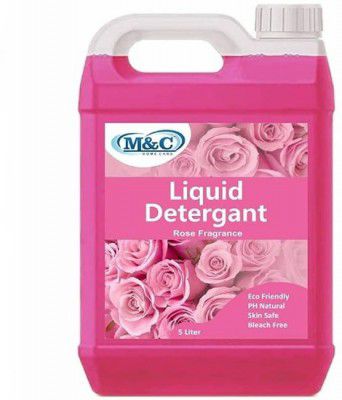 M&C liquid detergent pink for all type of cloth, top load and front load machine Rose Liquid Detergent  (5 L)