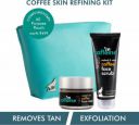 mCaffeine Coffee Skin Refining Kit | Free All Purpose Teal Pouch | Exfoliates, Unclogs Pores | Face Scrub, Face Mask | Paraben & SLS Free  (2 Items in the set)...