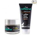 mCaffeine Exfoliating Coffee Body & Face Scrub for Tan, Dirt & Blackhead Removal | Value Pack | De Tan Bathing Scrub Combo for Women & Men with Coffee Body Scrub (55gm) & Espresso Face Scrub (75gm)...