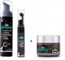 mCaffeine Free Clay Face Mask with Acne Control Foaming Face Wash & Dark Circle reduction Under Eye Cream  (3 Items in the set)...