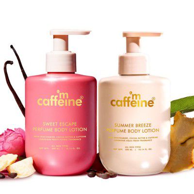 mCaffeine Perfume Body Lotion Combo - 300ml x 2