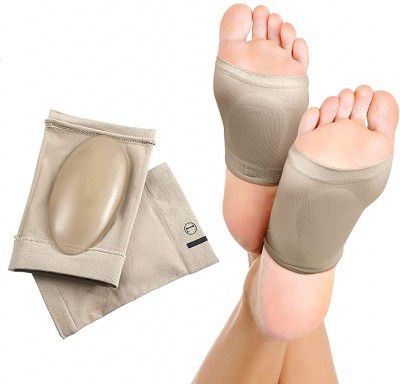 MECALAUX Flat Foot Arch Support Socks for Men and Women/Pain Relief for Heel Ankle Swelling Strutz Cushioned Knee Hip and Waist Pain Foot Care Planter (1 PAIR)