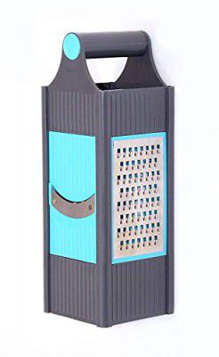 Mechdel 4 in 1 Plastic Vegetable and Fruit Grater and Slicer for Kitchen, Ginger Cheese Cabbage Onion Potato Slicer Chopper Shredder Grater (Plastic + Stainless Steel)