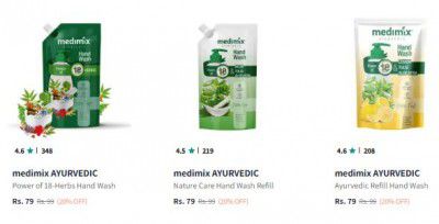Myntra: medimix AYURVEDIC Hand Wash Refill | Starts At ₹79
