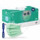 Medohealthy 3 Ply Disposable Face Masks (Pack of 50,Green) with nose pin BIS, (ISI) Certified mask with Melt blown layer,...