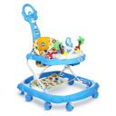 Mee Mee 360° Baby Activity Walker | Foot Mat, Musical Detachable Toy Bar | Parental Push Handle | 6-18 Months 15kg (Blue)...