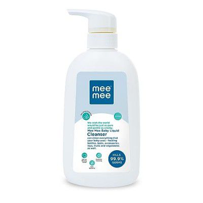 Mee Mee Anti-Bacterial Baby Liquid Cleanser | Feeding Bottle Cleaner Liquid for Nipple Cleaning/Clothes/Milk Bottle/Vessels (300 ml - Bottle)