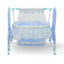 Mee Mee Premium New Born Baby Sleep Swing Cradle/Jhula/Palna/Bed/Baby Bedding (Blue)...