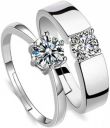MEENAZ Couple Finger Ring Combo for women girls CFRM164...