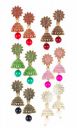 Meenaz Jhumka Earrings For Women Girls Ladies Earrings Combo Set Valentine Gift Traditional Wedding Gold Meenakari Ethnic Antique South Indian Round Small Pearl Moti Jhumkas Feather Peacock Jhumki...