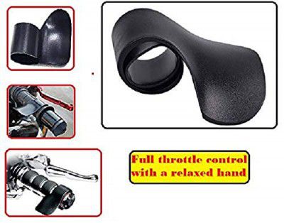 meenu arts World Throttle Mounted Cruise Assist Hand Rest Control Grip Wrist Control Cramp Rest for 7/8" Handle Bar for All Bikes (Black) B-49