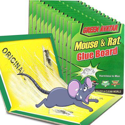 MeeTo Mouse Trap Non-Toxic Glue Pad Safe for Pets and Children (Pack of 5)