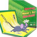 MeeTo Mouse Trap Non-Toxic Glue Pad Safe for Pets and Children (Pack of 5)...