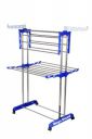 Mega Clothes Stand With Foldable Wings | 2-Tier Folding Clothes Stand | Clothes Drying Rack ( Blue )...