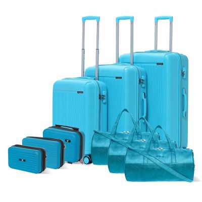 Megatron Family Pack of 9 Pieces, Set of 3 Duffle Bag & Set of 3 Suitcase