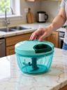 MegaValue Handy and Compact Chopper with 3 blades  Kitchen Tool Set (Green)...