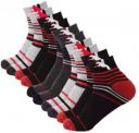 MegaValue Unisex Striped, Solid Ankle Length (Pack of 5)...