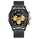 Megir Military Sports Analog Chronograph Stainless Steel Band Quartz Watch -ML2153...