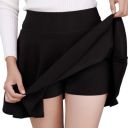 Mehrang Girl's/Women's Classic Stretchy All Time Trendy Skater Skirt with Attached Inner Shorts and Flared Inskirt...