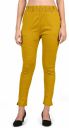 Mehrang Women's Elastic Waist Cotton Pants, Navy Blue, Ankle Length, Slim Fit...