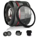Meike 50mm F1.7 E-Mount Full Frame Manual Focus Large Aperture Lens for Sony E-Mount Cameras A7III A9 A7RIII NEX 3 NEX 3N NEX 5 NEX 5T NEX 5R NEX 6 7 A5000 A5100 A6000 A6100 A6300 A6500...
