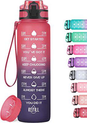MEITAGIE 32oz Motivational Water Bottle 
