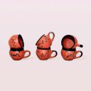 Meliaura Earthenware Terracotta Glazed Mini Mugs (set of 6)...