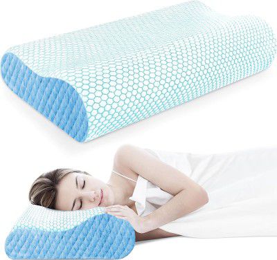 Memory Foam Pillow, Contour Cervical Orthopedic Memory Foam Pillows Supports Neck Pain