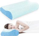 Memory Foam Pillow, Contour Cervical Orthopedic Memory Foam Pillows Supports Neck Pain...