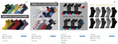 Men Ankle Length Socks Starts At ₹21