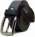 Men Black Artificial Leather Belt...