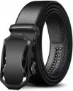 Men Black Artificial Leather Belt...