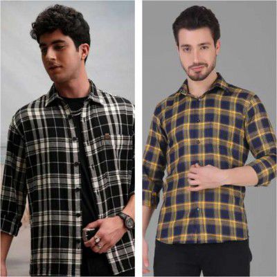 Men Checkered Casual Multicolor Shirt