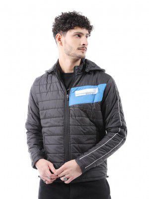 The Indian Garage Co Men Slim Fit Colourblocked Puffer Jackets