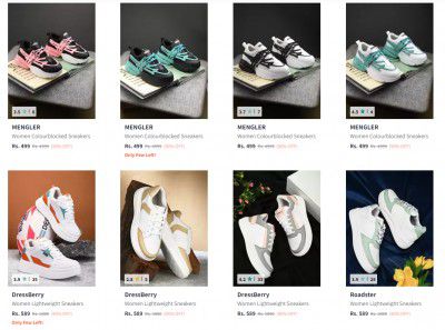 MENGLER Women's Sneakers Upto 90% Off 