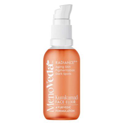 Menoveda Kumkumadi Face oil For glowing skin | Reduces Fine Lines & Wrinkles | Improves Elasticity | Antioxidant-Rich Anti-Ageing Formulation for Dark Spots, UnEven Skin Tone, Eye Area - 30 ml