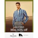Men's Allen Solly & Dennis Lingo Casual shirts @ minimum 50% off...