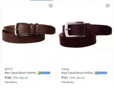 Mens Belts starting at ₹100