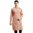 Men's Black Art Silk Regular Fit Ethnic Motifs Kurta...