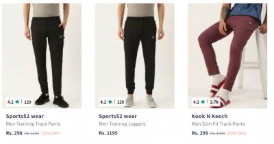 Men's Bottomwear upto 85% off
