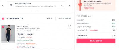 Myntra : Men's & Women's Branded Clothing Loot