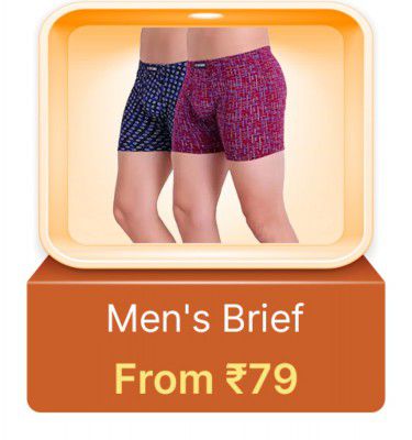 Men's Brief from Rs. 79  in Flipkart Big Billion Days 