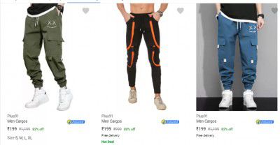 Men's cargos @ 199