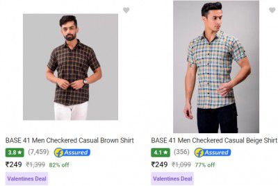 Men's Casual Shirts @ Flat ₹249