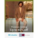 Men's Premium clothing from Columbia, Tommy Hilfiger @ flat 40% off...