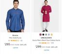 Men's Ethnic wear at minimum 80% off...