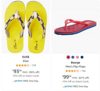 Men's Flip-Flops Starting @ ₹94 