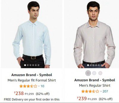 Men's Formal Shirts at Minimum 80% off