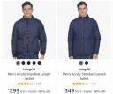 Men's Jackets at 90% off...